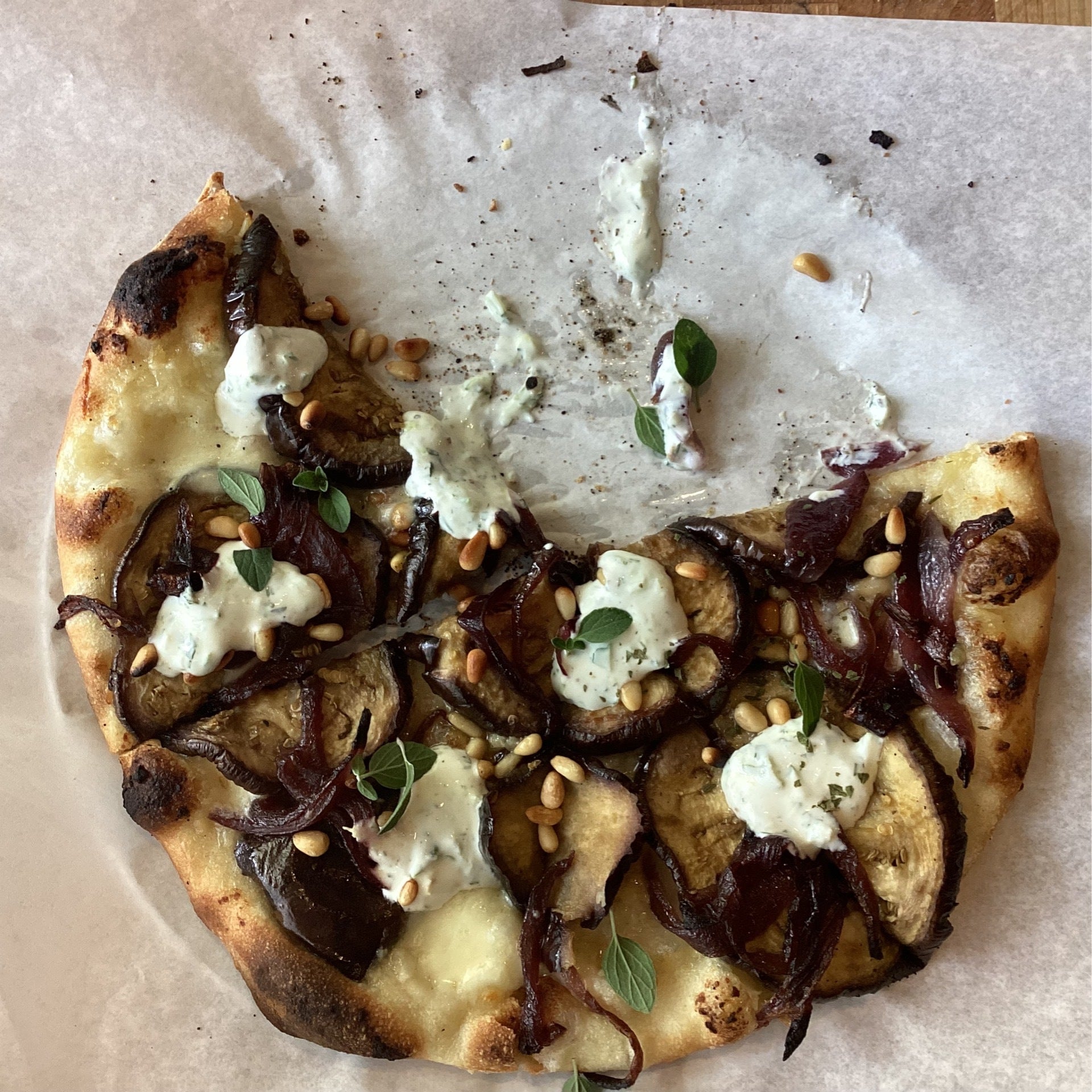 Butternut Squash and Chipotle Creme Fraiche Pizza farmer and the cook